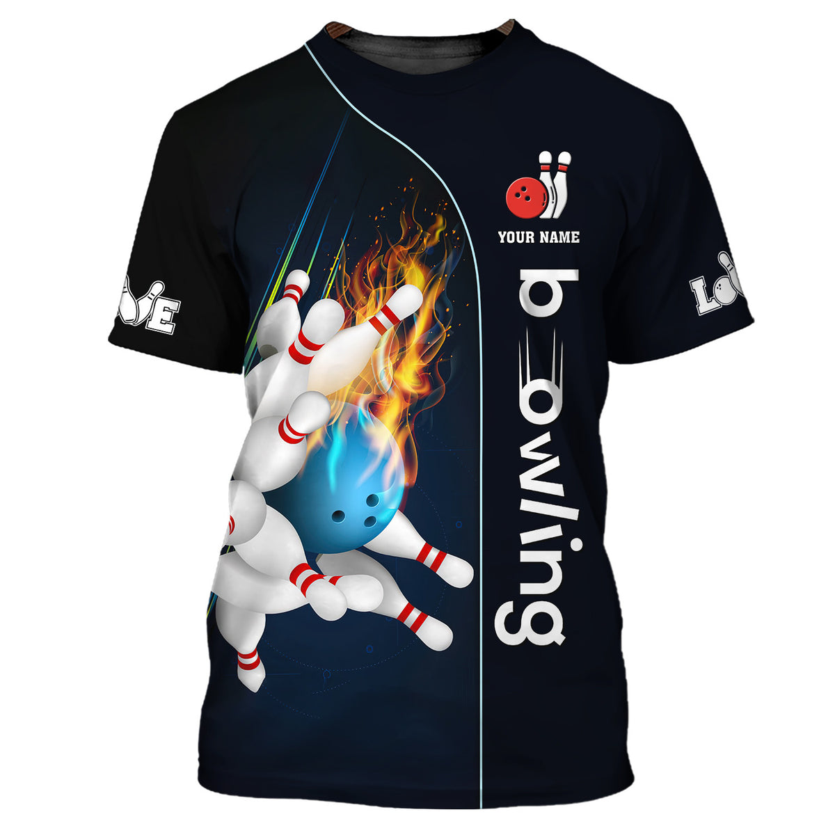 Bowling 3D Custom Shirt Bowling Personalized Name Shirt Gift For Bowling Lovers