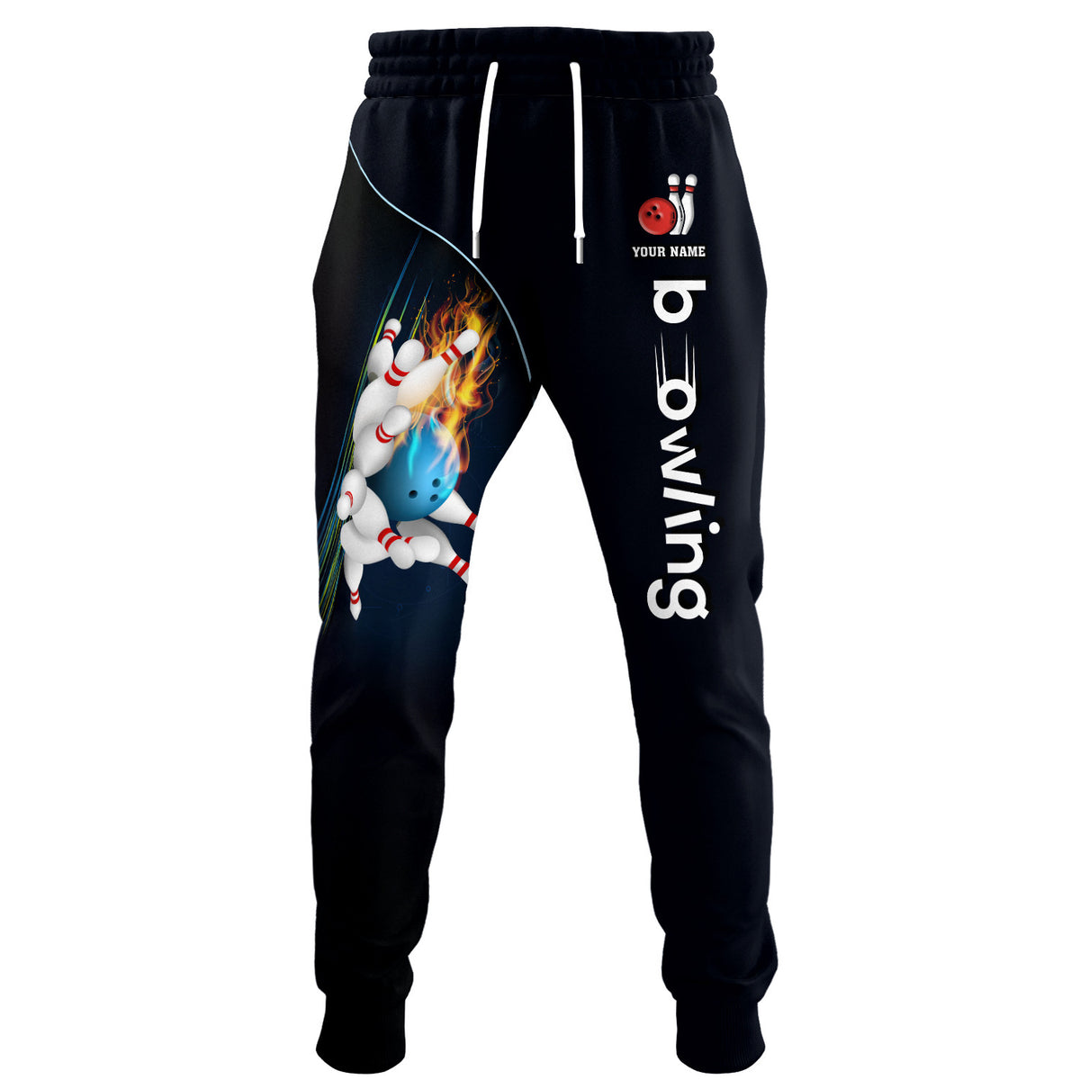 Bowling 3D Custom Sweatpants Bowling Personalized Name Sweatpants Gift For Bowling Lovers