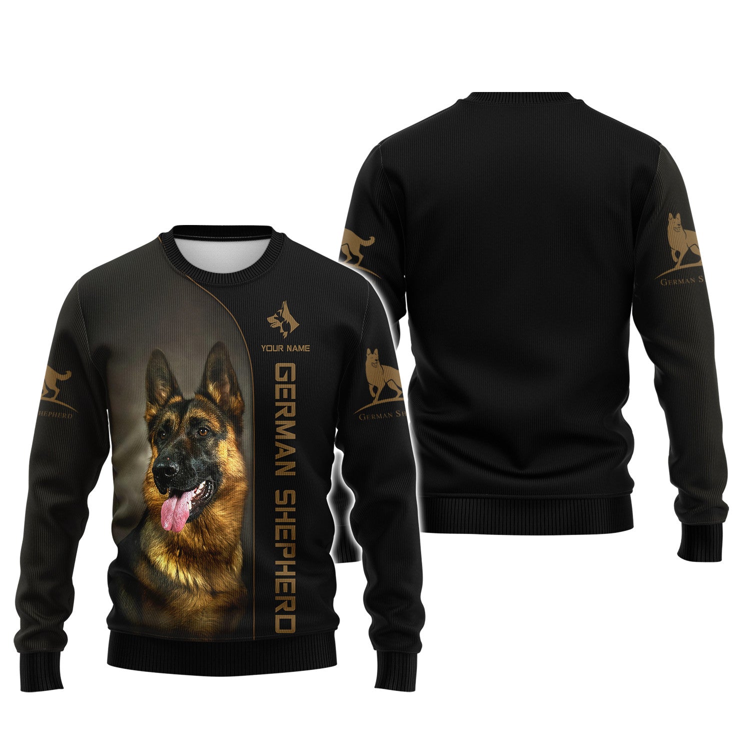 Love German Shepherd Tee Shirt Custom German Shepherd Personalized Name 3D Tshirt