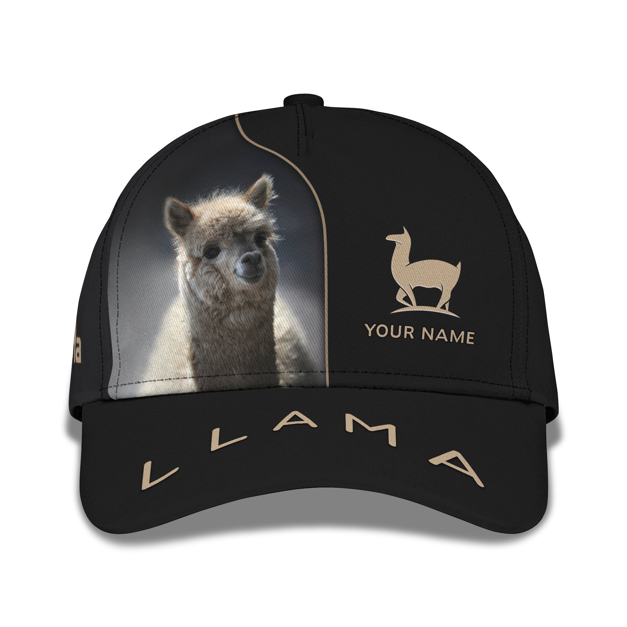 Love Llama Zipper Hoodie Custom Llama Personalized Name 3D Zipper Hoodie