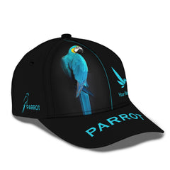 Beautiful Parrot Personalized Name 3D Classic Cap Gift For Parrot Lovers