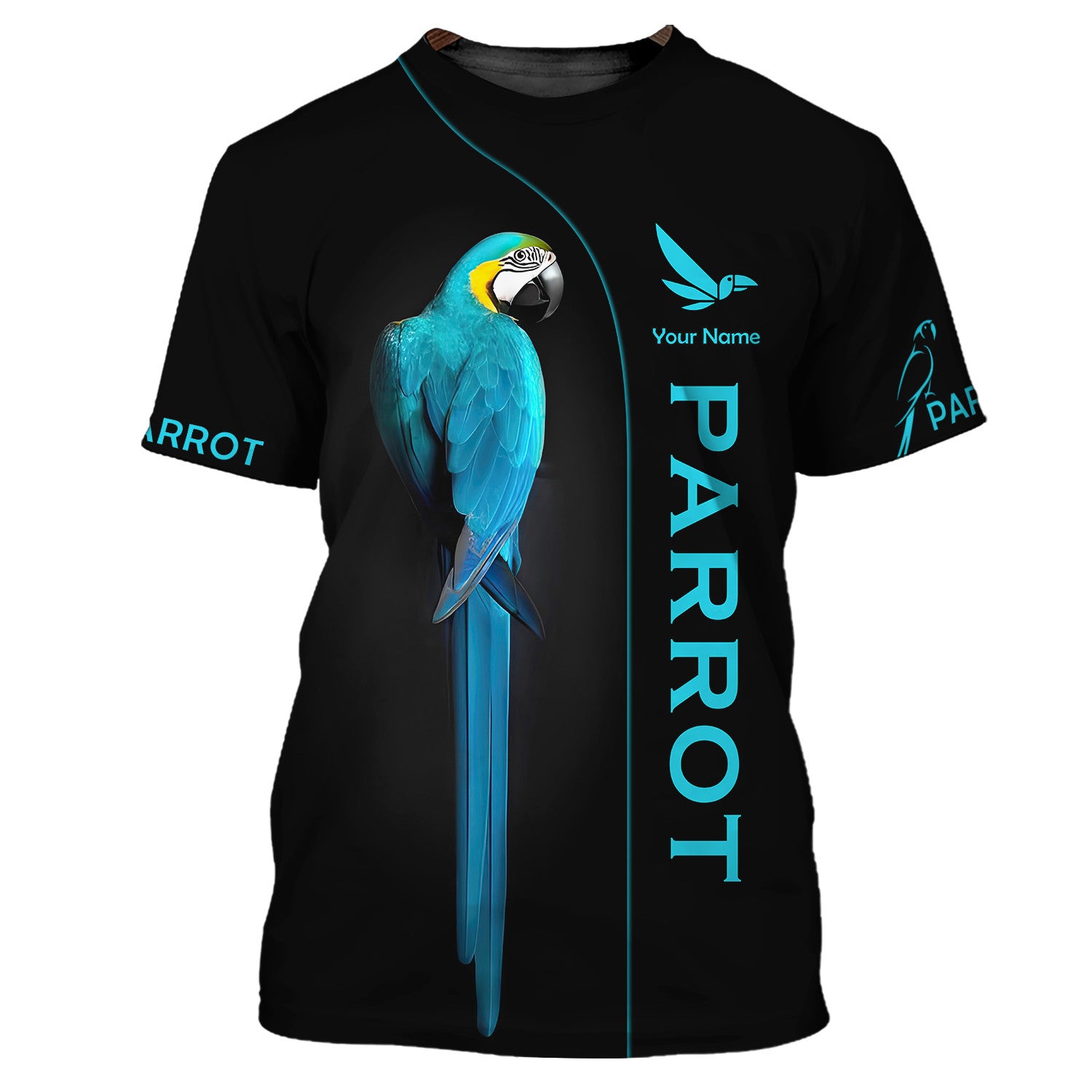 Beautiful Parrot Personalized Name 3D Zipper Hoodie Gift For Parrot Lovers