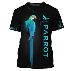 Beautiful Parrot Personalized Name 3D Zipper Hoodie Gift For Parrot Lovers