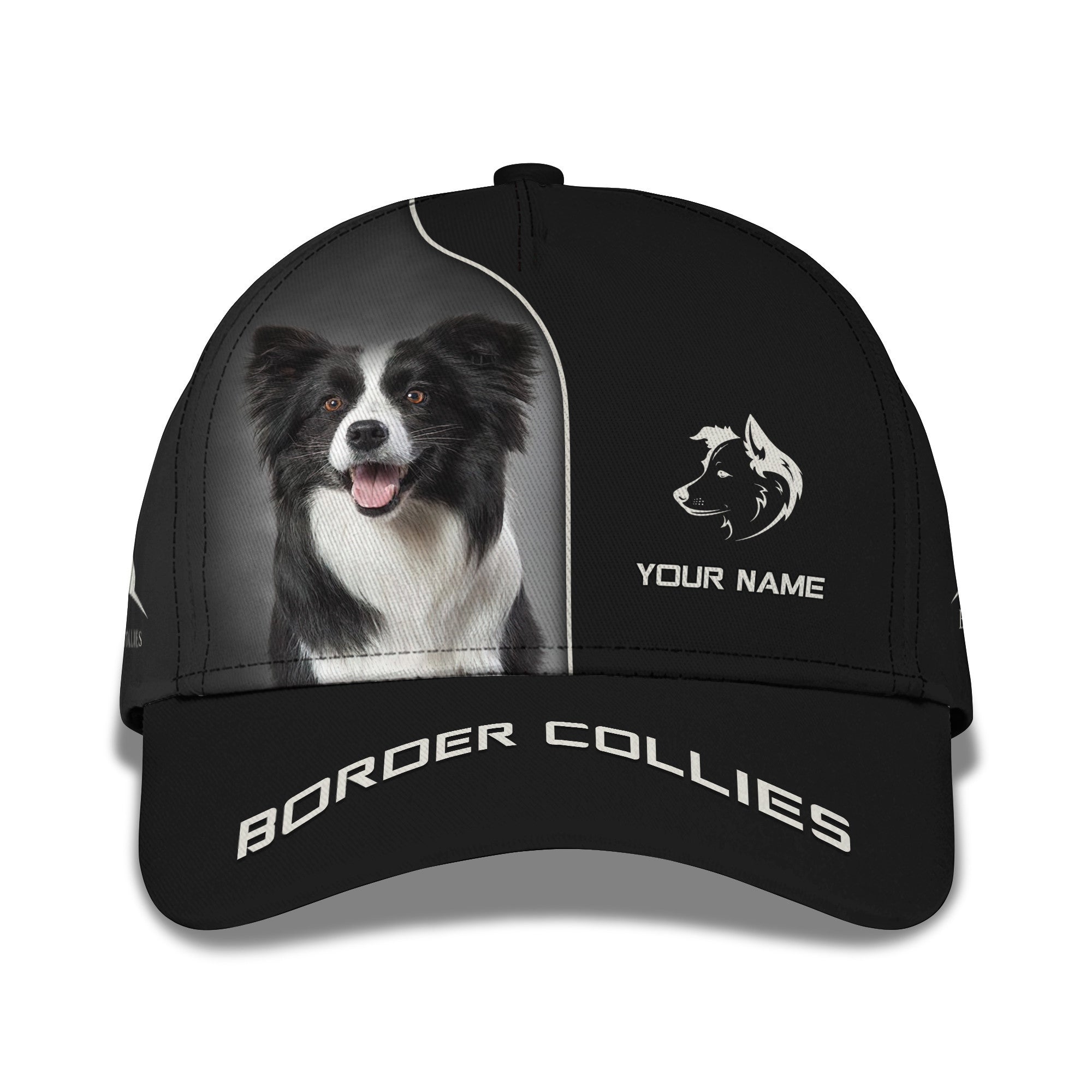 Love Border Collie Zipper Hoodie Custom Border Collie Personalized Name 3D Zipper Hoodie