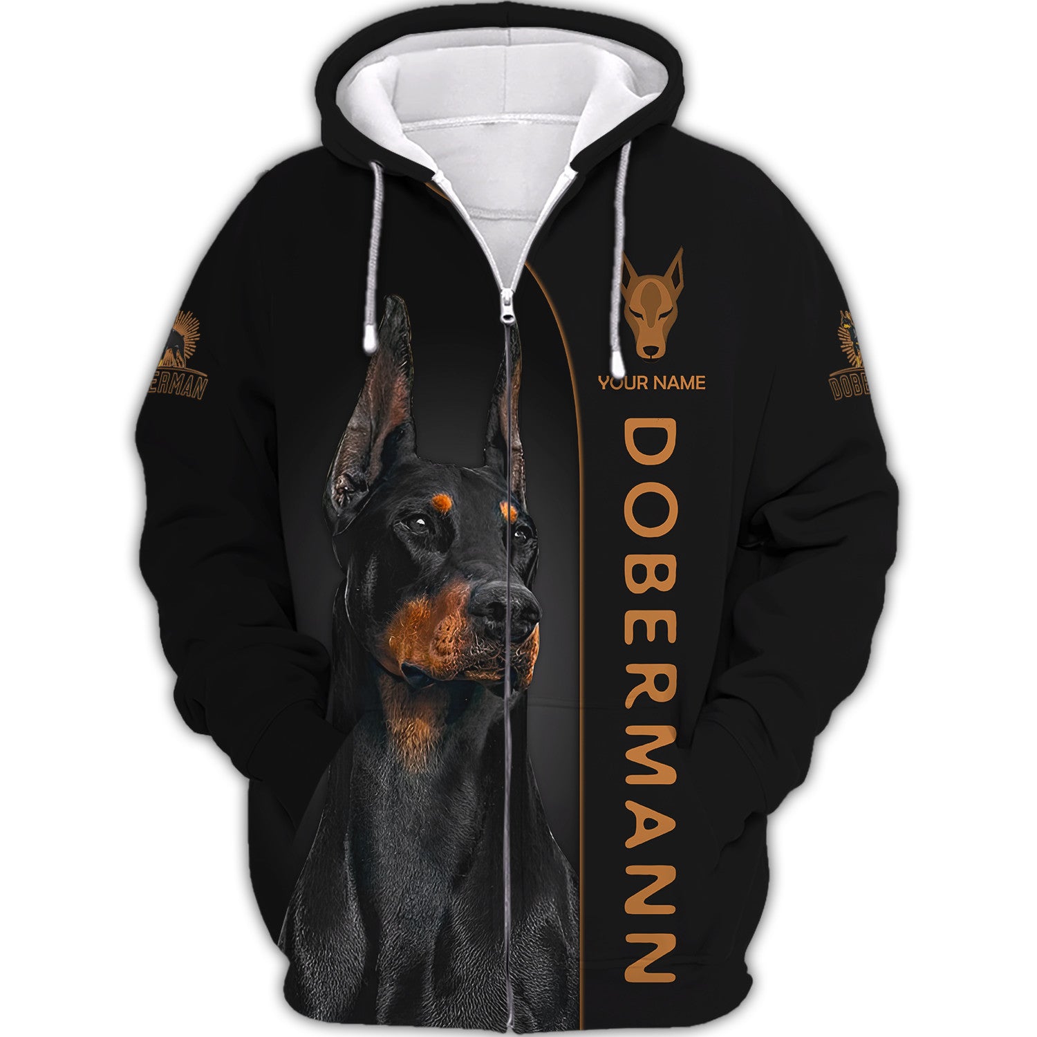 Beautiful Dobermann Personalized Name 3D Shirts Gift For Dobermann Pinscher Lovers