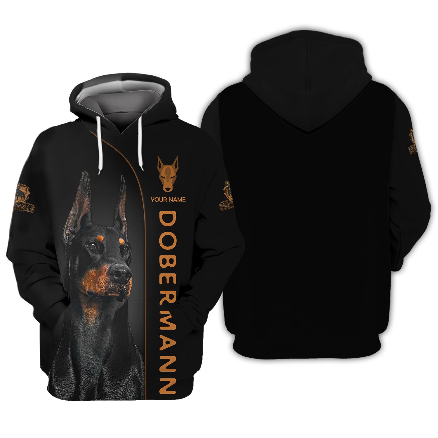 Beautiful Dobermann Personalized Name 3D Shirts Gift For Dobermann Pinscher Lovers