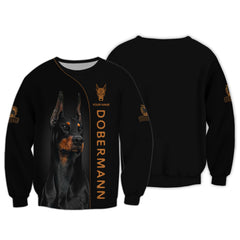 Beautiful Dobermann Personalized Name 3D Shirts Gift For Dobermann Pinscher Lovers