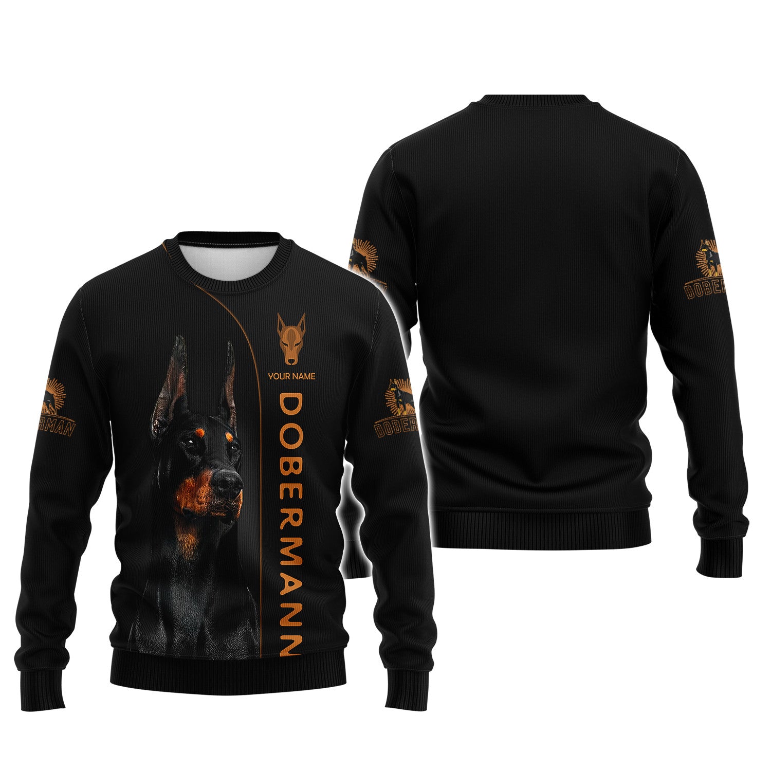 Beautiful Dobermann Personalized Name 3D Shirts Gift For Dobermann Pinscher Lovers