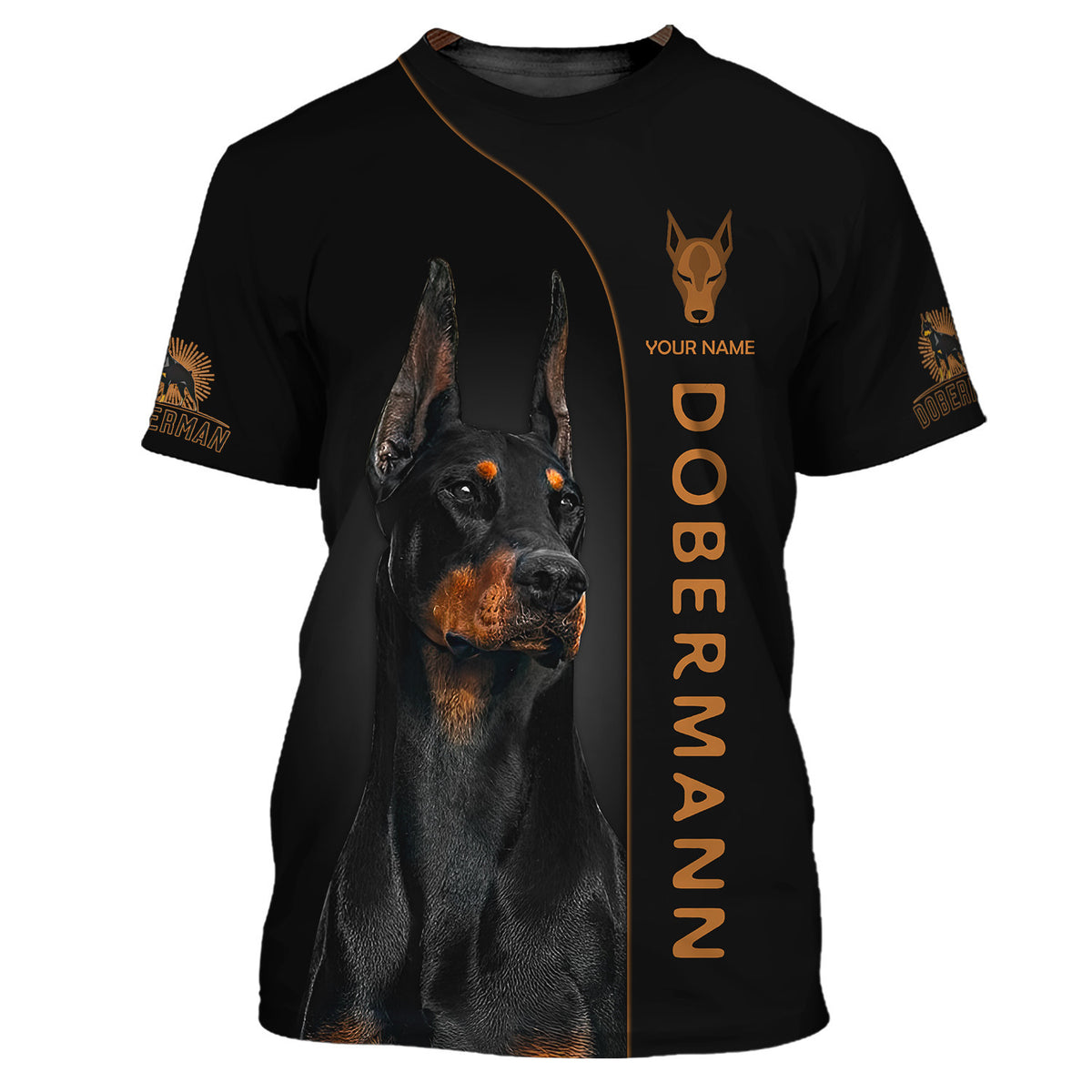 Beautiful Dobermann Personalized Name 3D Shirts Gift For Dobermann Pinscher Lovers