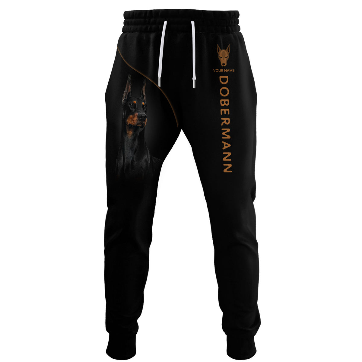 Beautiful Dobermann Personalized Name 3D Sweatpants Gift For Dobermann Pinscher Lovers