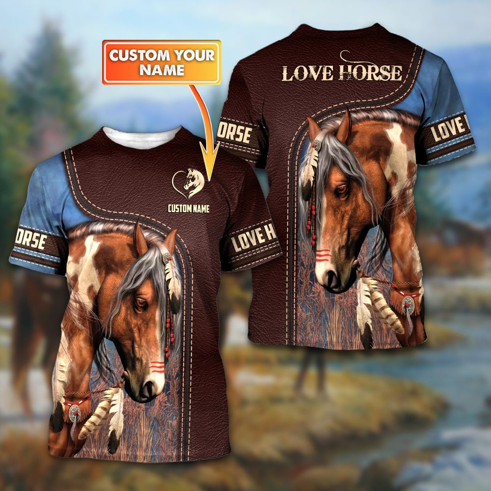 American Paint Horse 3D Personalized Shirt