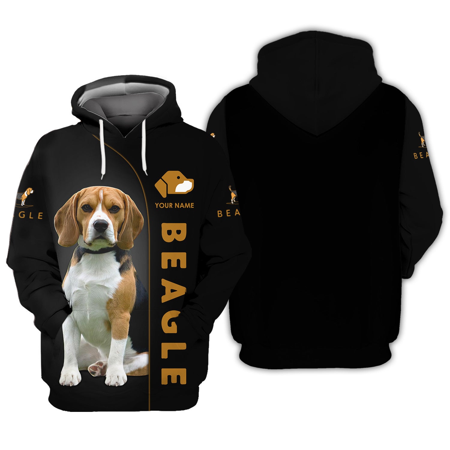 Beagle Personalized Name 3D Shirts Gift For Beagle Lovers