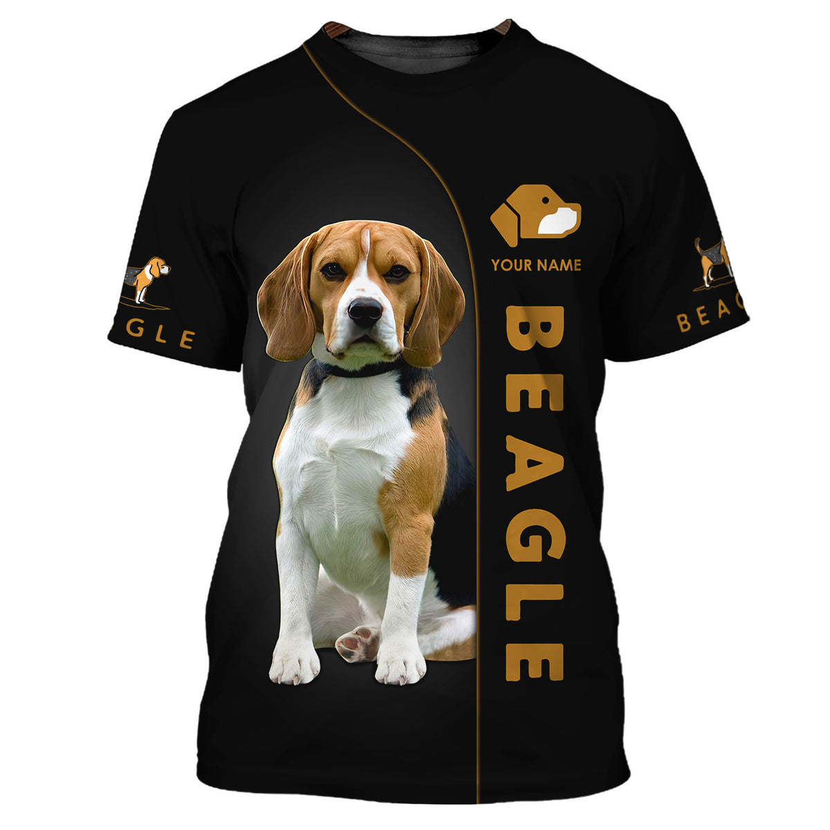 Beagle Personalized Name 3D Shirts Gift For Beagle Lovers