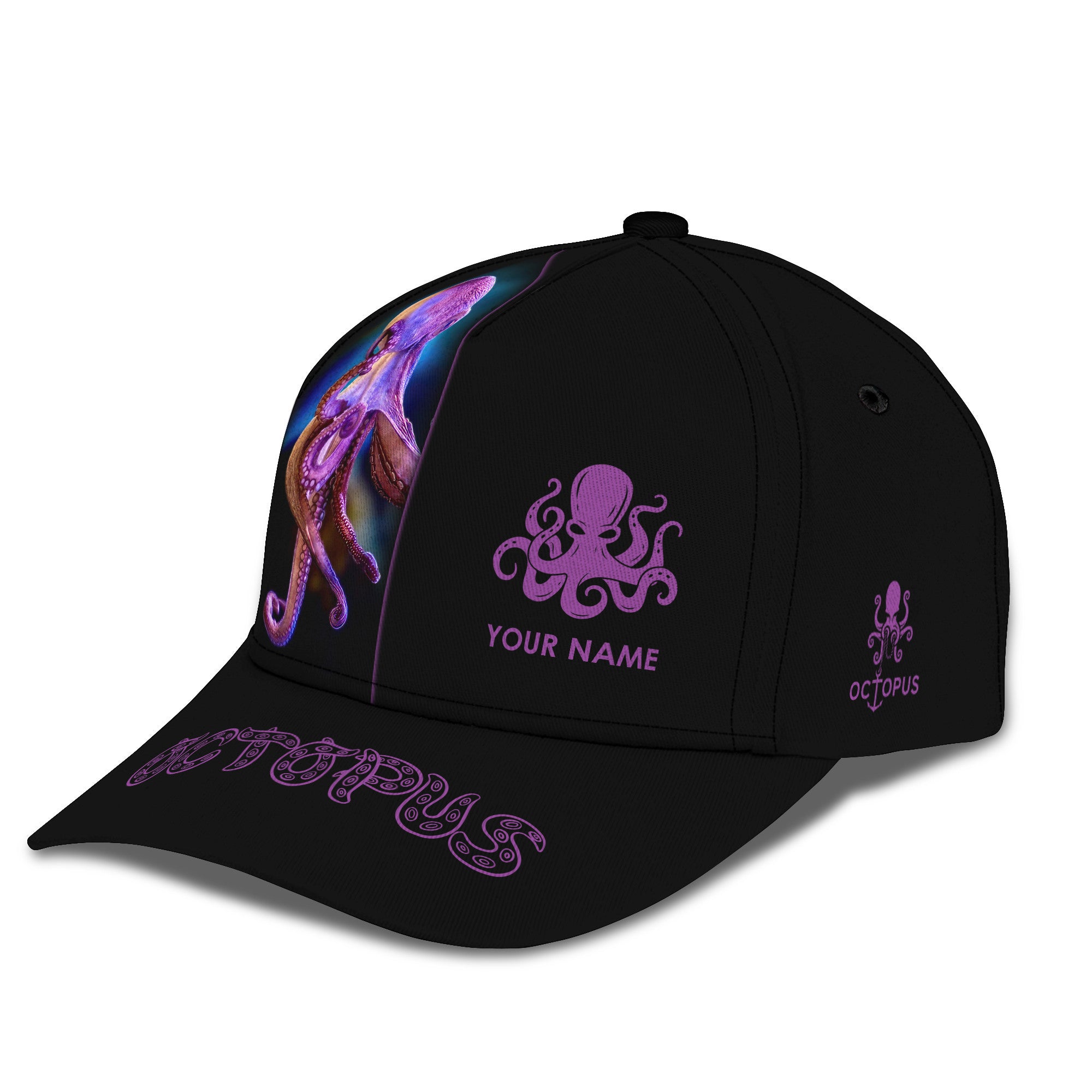 Love Octopus Personalized Name 3D Classic Cap Gift For Octopus Lovers