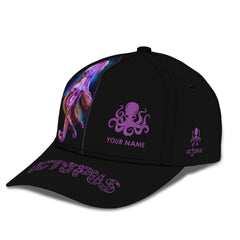 Love Octopus Personalized Name 3D Classic Cap Gift For Octopus Lovers