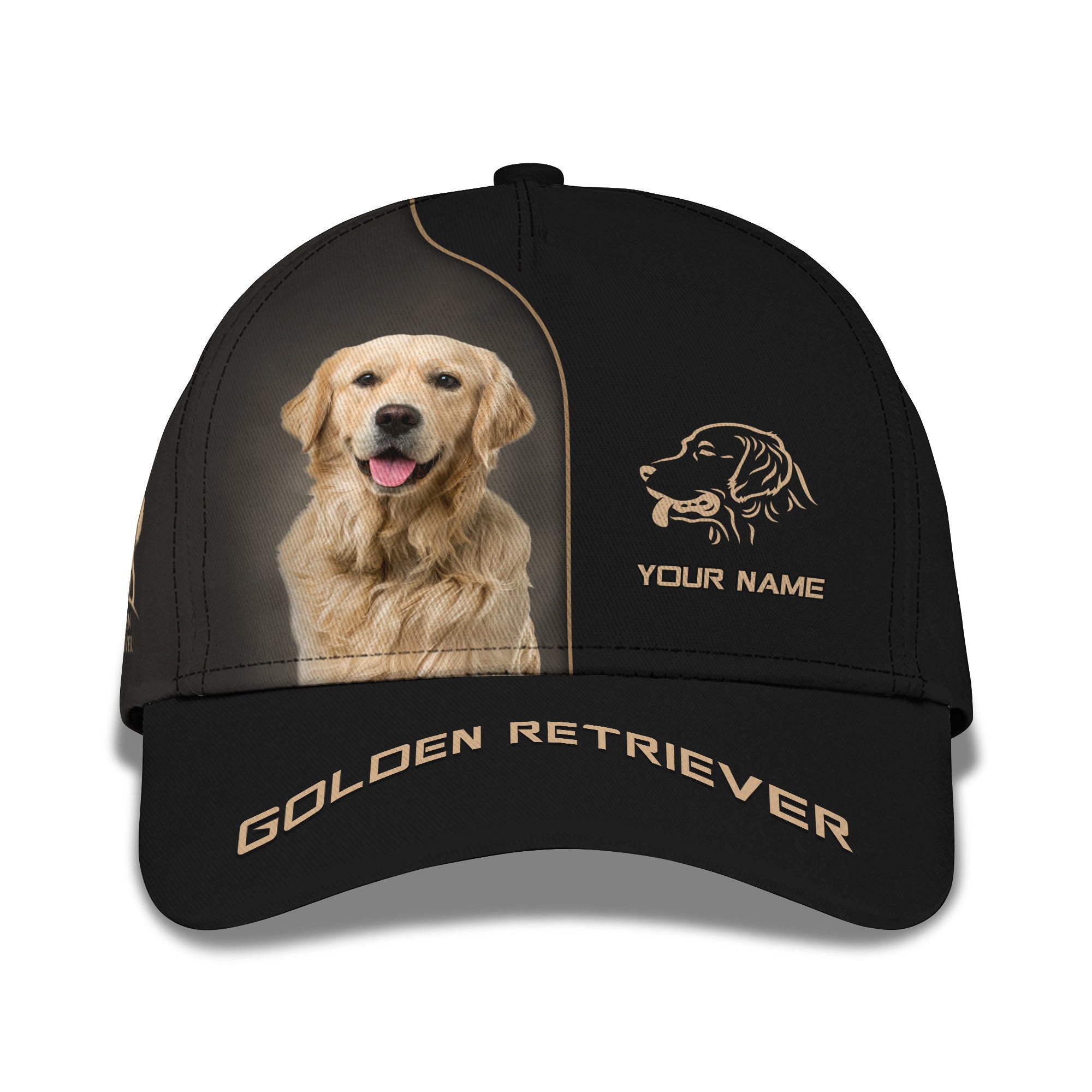 Love Golden Retriever Custom Name 3D Shirts Gift For Golden Retriever Lovers