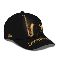 Saxophone Personalized Name 3D Classic Cap Jazz Music Gift For Saxophone Lovers