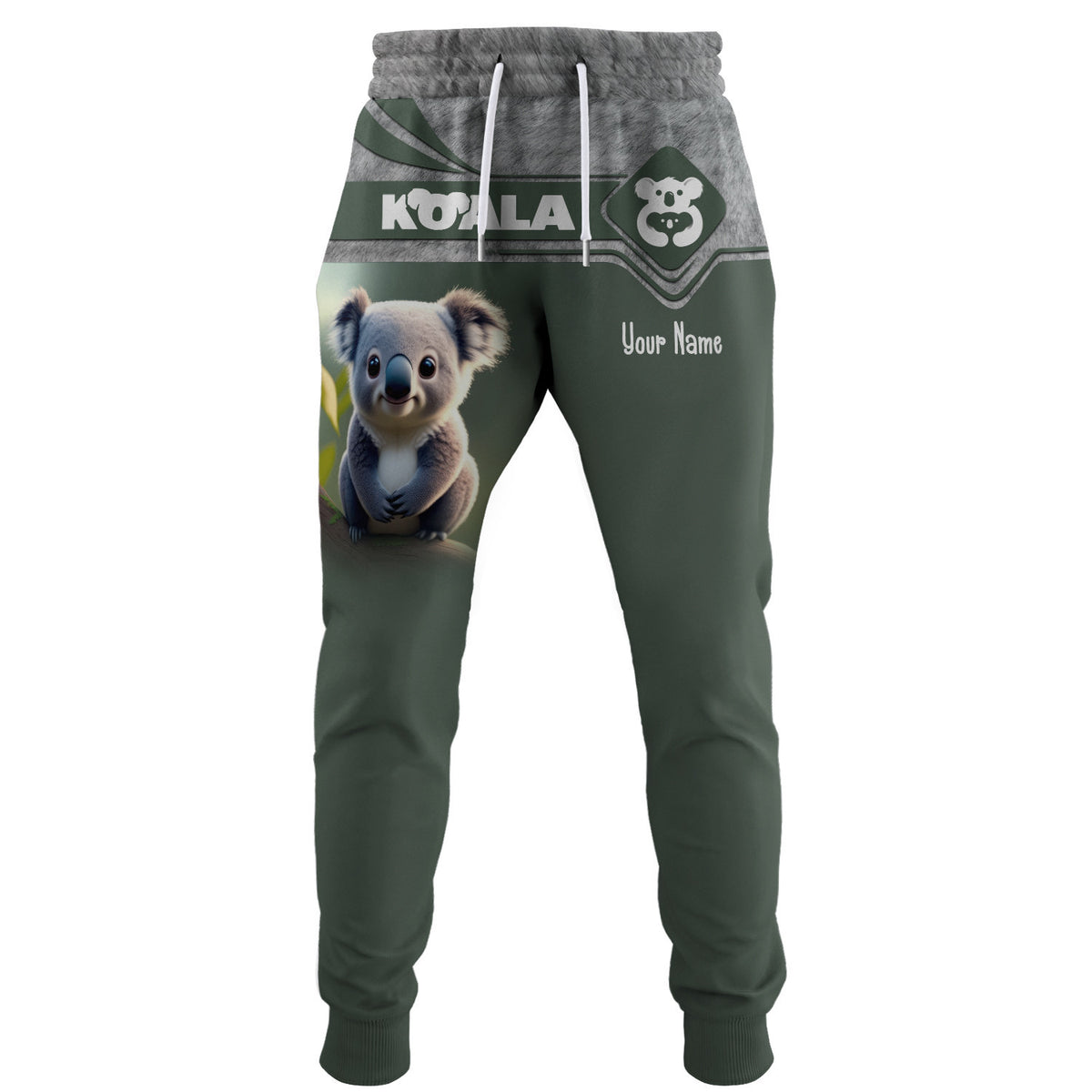 Love Koala Custom Name 3D Sweatpants Gift For Koala Lovers