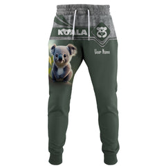 Love Koala Custom Name 3D Sweatpants Gift For Koala Lovers