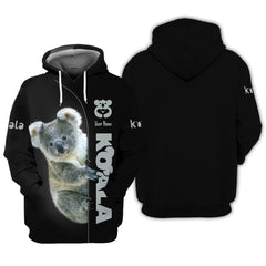 Beautiful Koala Personlized Name 3D Shirt Gift For Koala Lovers