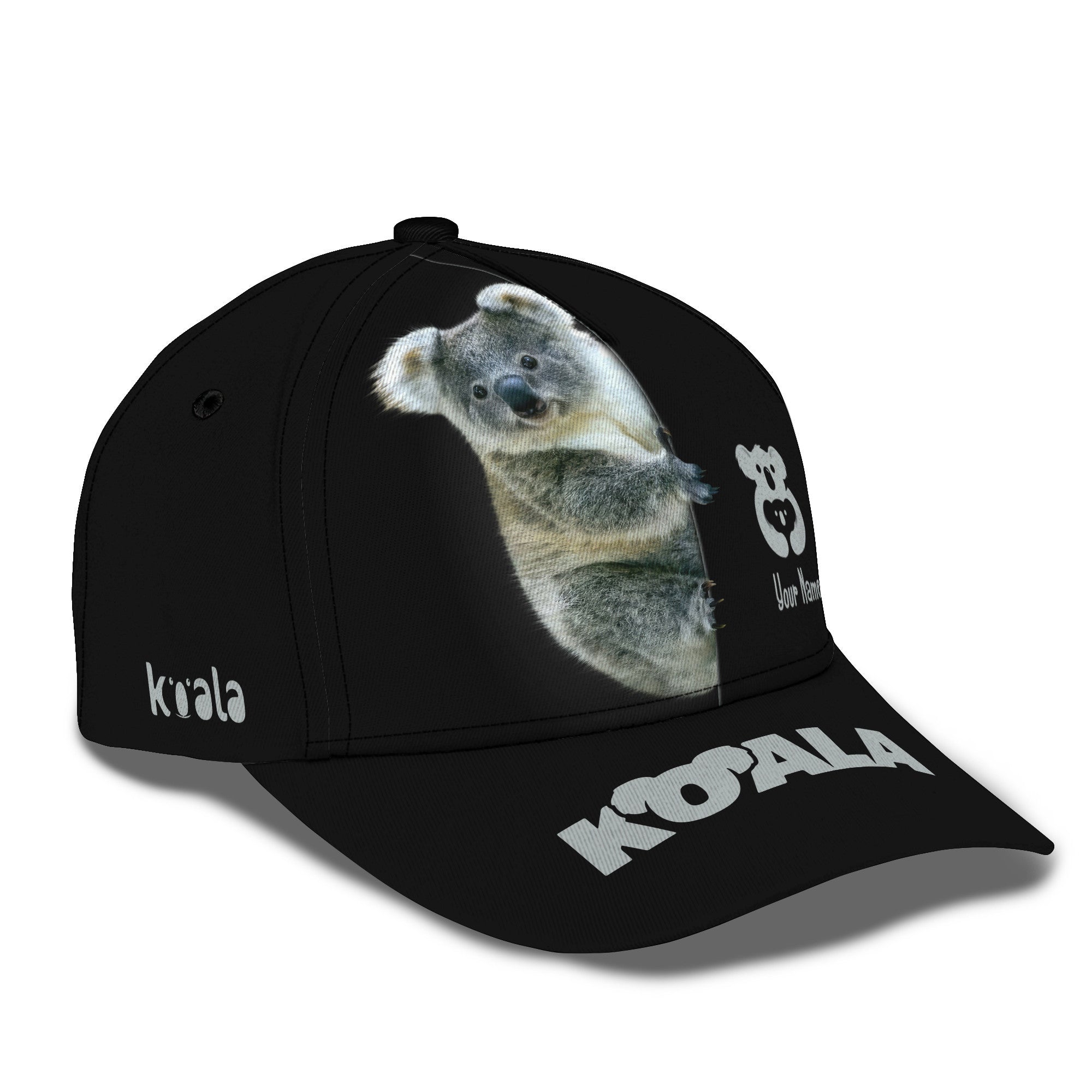 Beautiful Koala Personlized Name 3D Classic Cap Gift For Koala Lovers