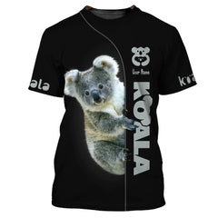 Beautiful Koala Personlized Name 3D Shirt Gift For Koala Lovers