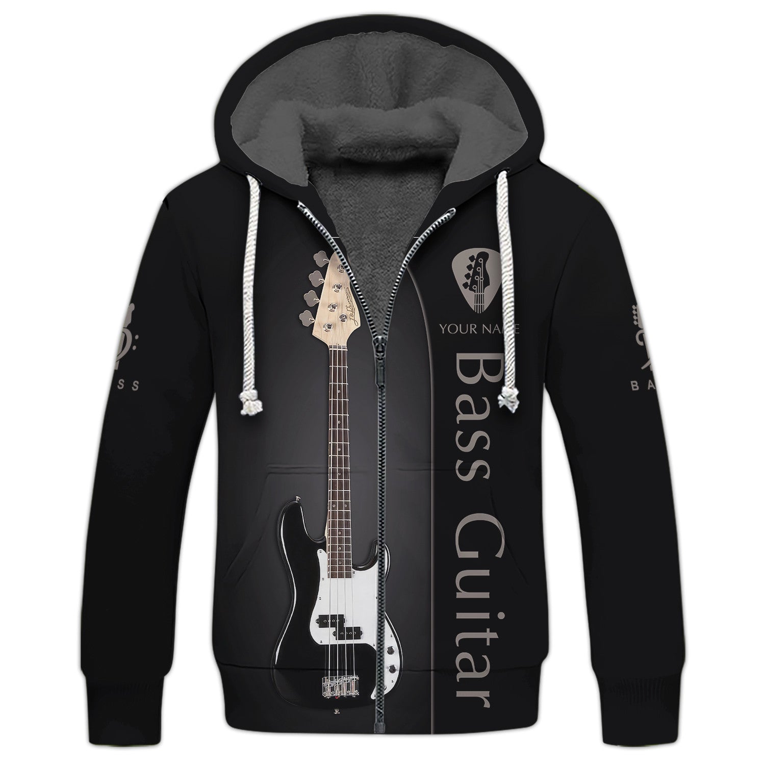 Bass Guitar Personalized Name 3D Shirt Gift For Guitar Lovers