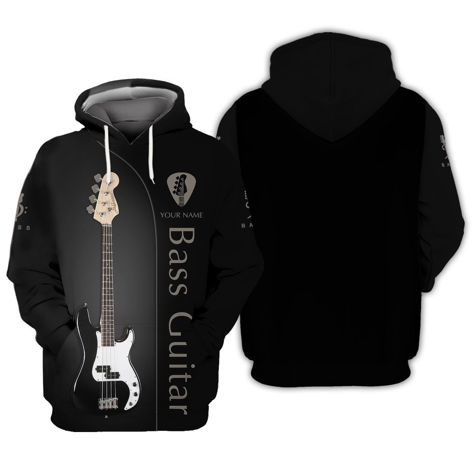 Bass Guitar Personalized Name 3D Shirt Gift For Guitar Lovers