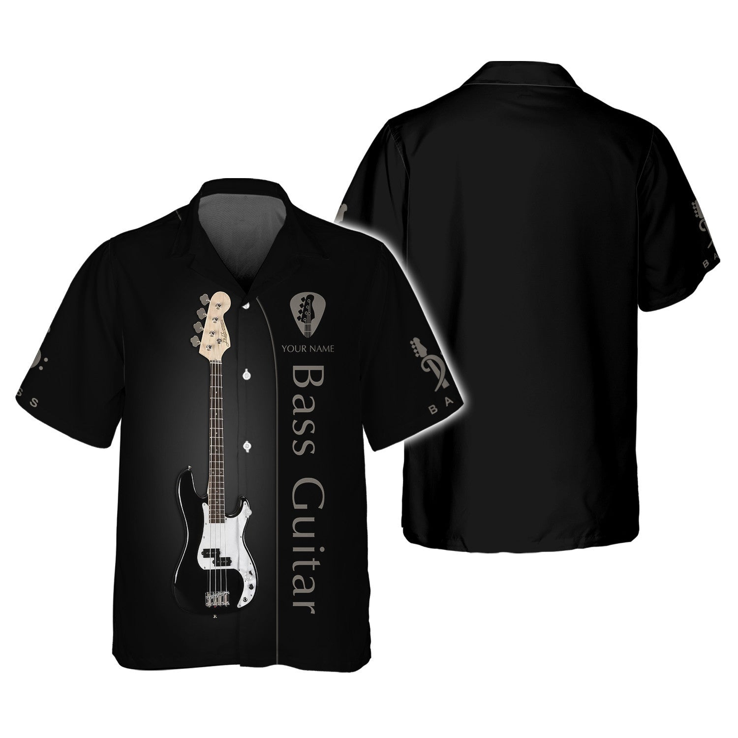 Bass Guitar Personalized Name 3D Shirt Gift For Guitar Lovers