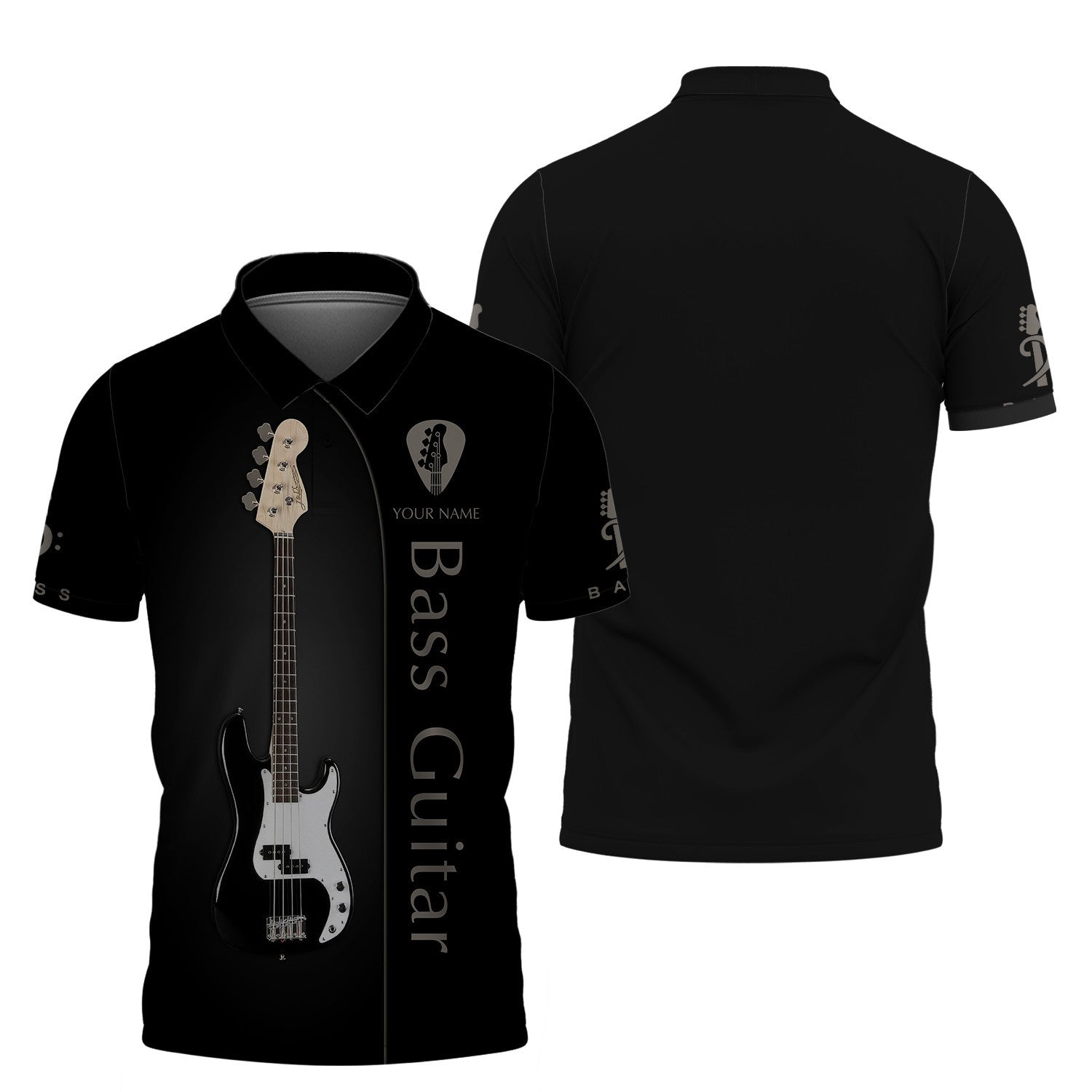 Bass Guitar Personalized Name 3D Shirt Gift For Guitar Lovers