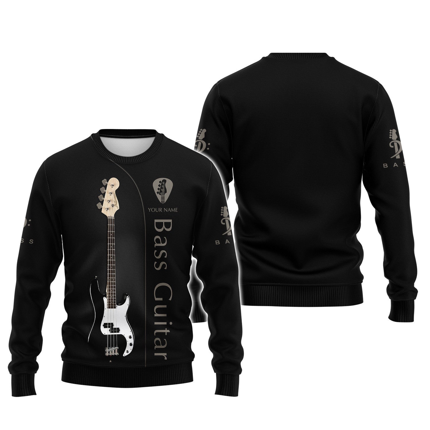 Bass Guitar Personalized Name 3D Shirt Gift For Guitar Lovers