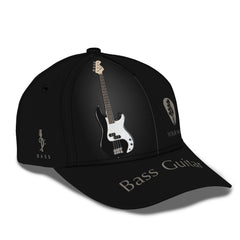 Bass Guitar Personalized Name 3D Classic Cap Gift For Guitar Lovers