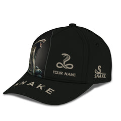 Custom Name Snake Classic Cap Gift For Men & Woman Love Snake