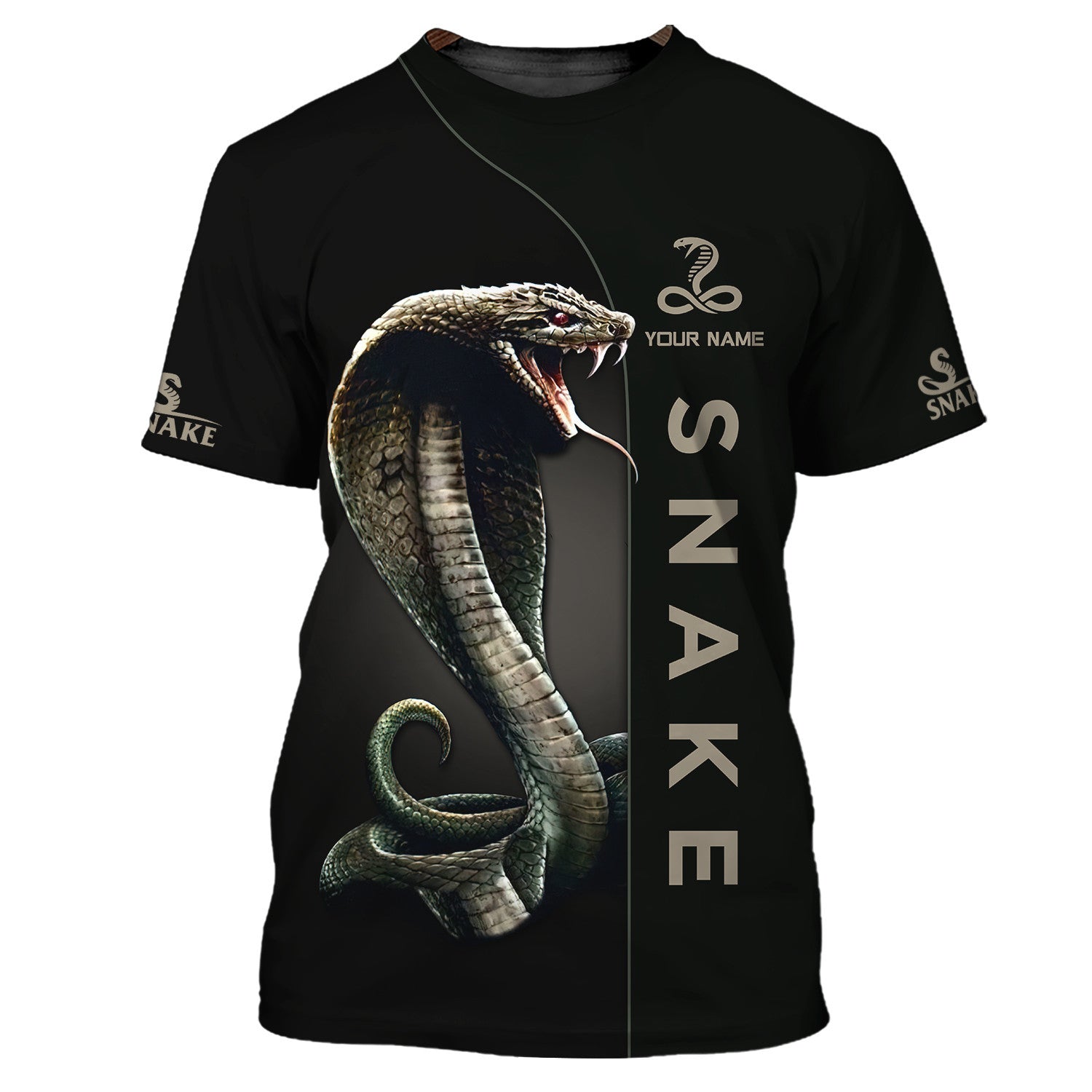 Custom Name Snake Zipper Hoodie Gift For Men & Woman Love Snake