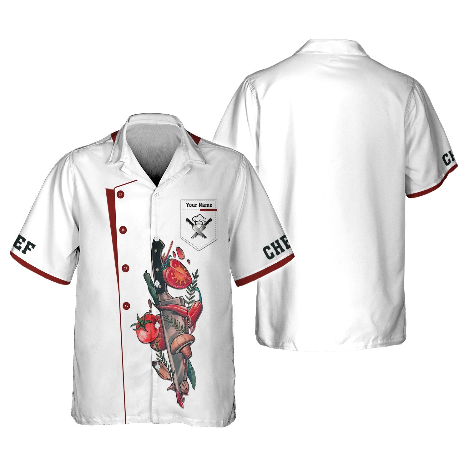 Cooking Chef Personalized Shirt 3D Custom Shirt Gift For Chefs