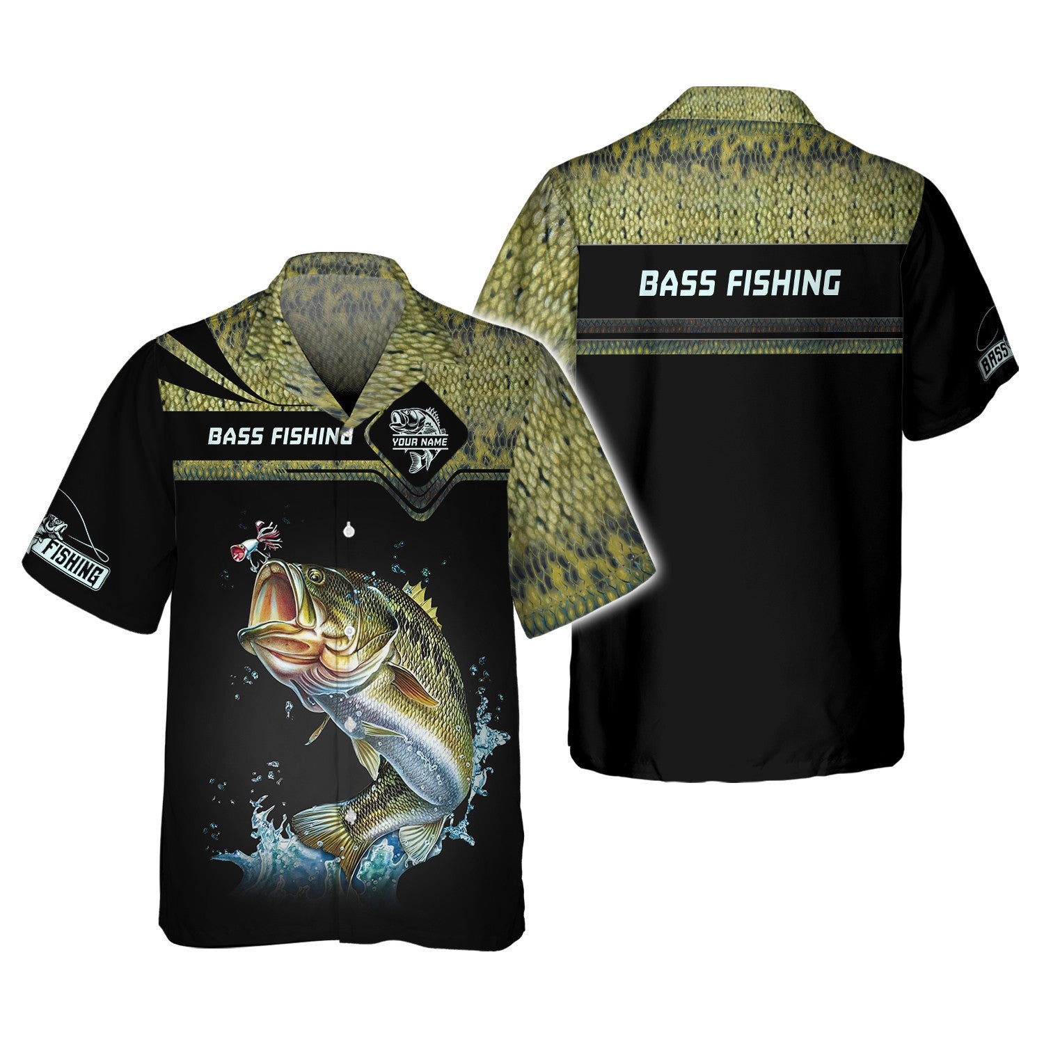 Bass Fishing Custom Name 3D Shirt Gift For Fishing Lovers