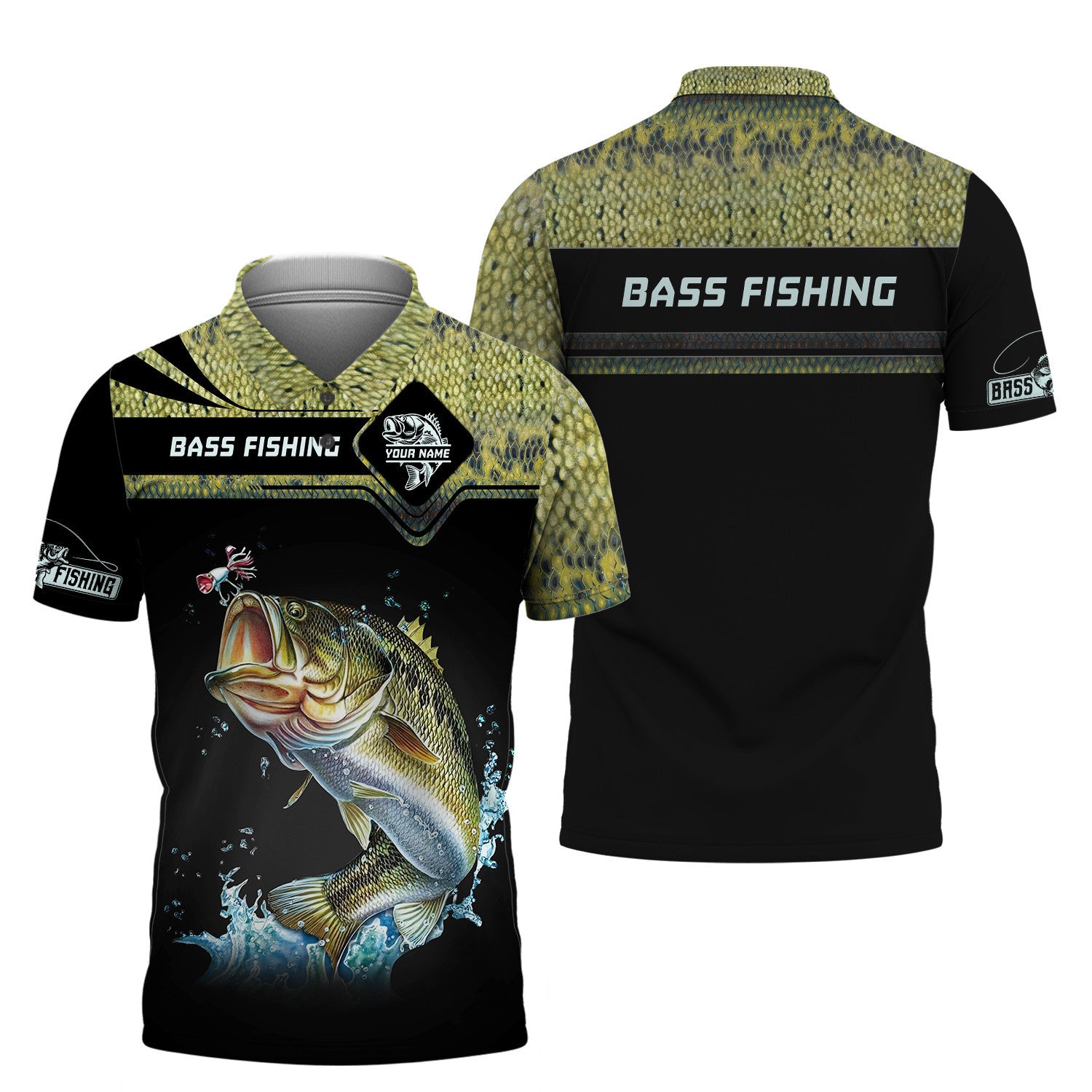 Bass Fishing Custom Name 3D Shirt Gift For Fishing Lovers