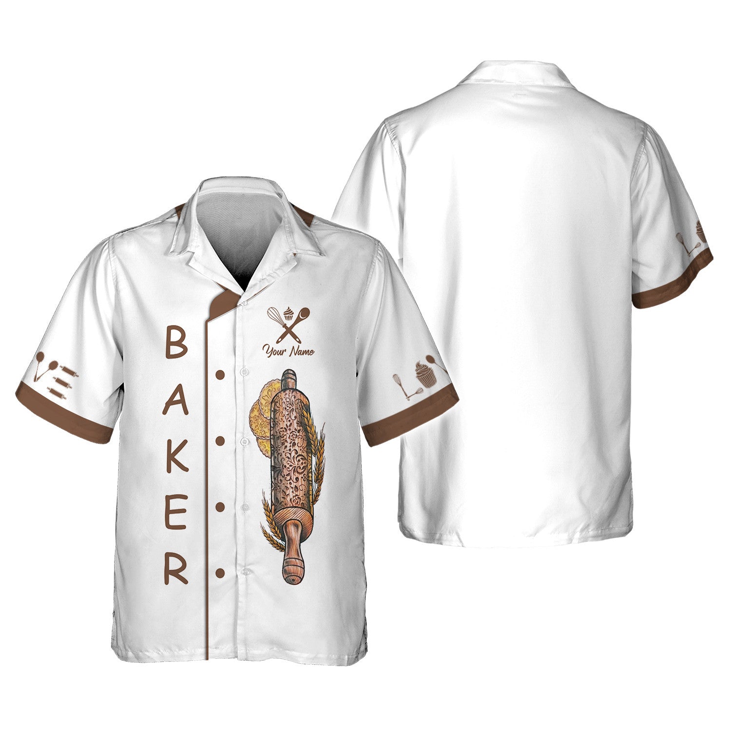 Personalized Name Baker Shirt Custom Name Gift For Men And Woman