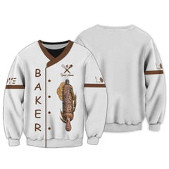 Personalized Name Baker Zipper Hoodie Custom Name Gift For Men And Woman