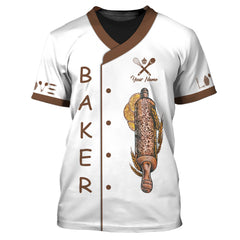 Personalized Name Baker Shirt Custom Name Gift For Men And Woman