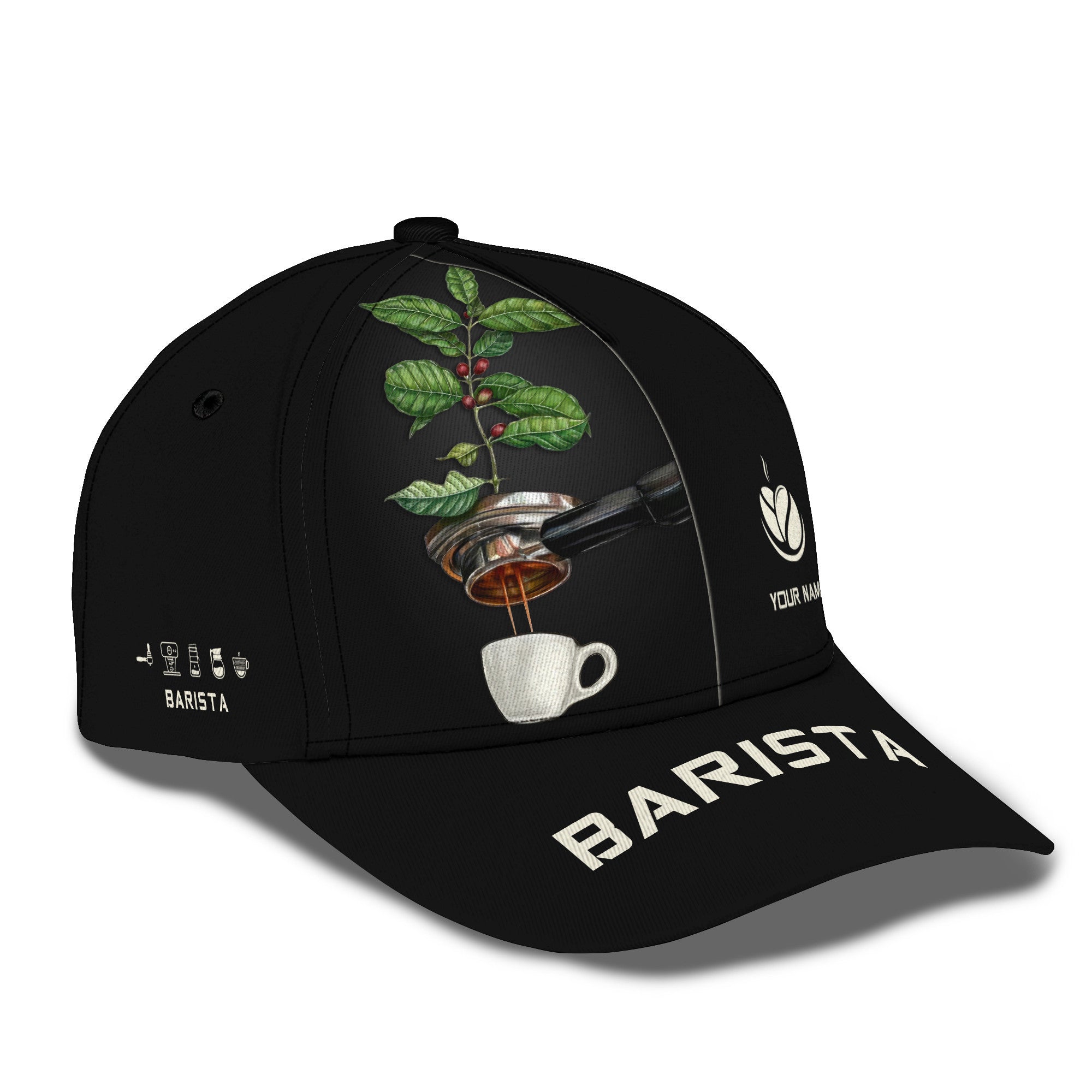 Barista Custom Name 3D Classic Cap Personalized Gift For Baristas