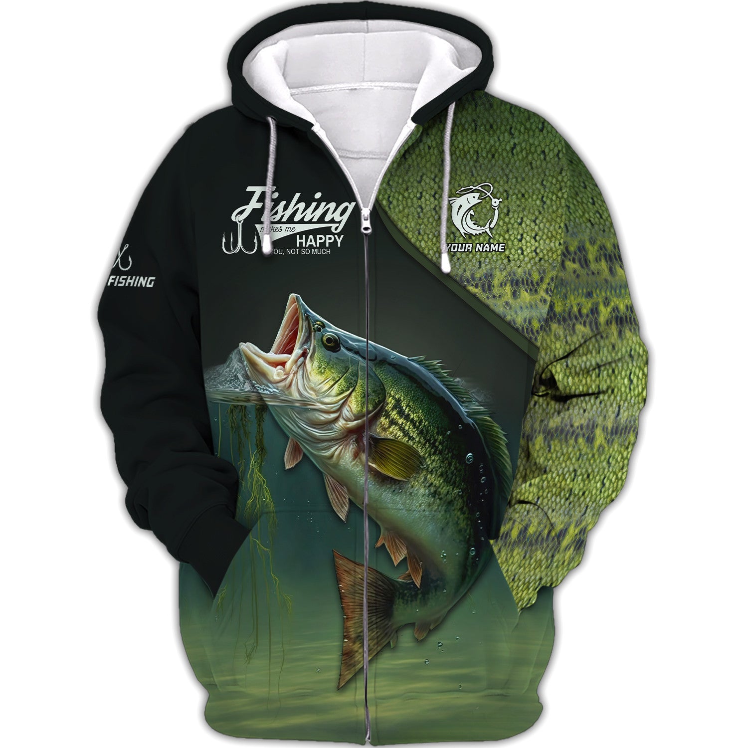 Custom Name Bass Fishing 3D Shirt Personalized Name Gift For Fishing Lovers