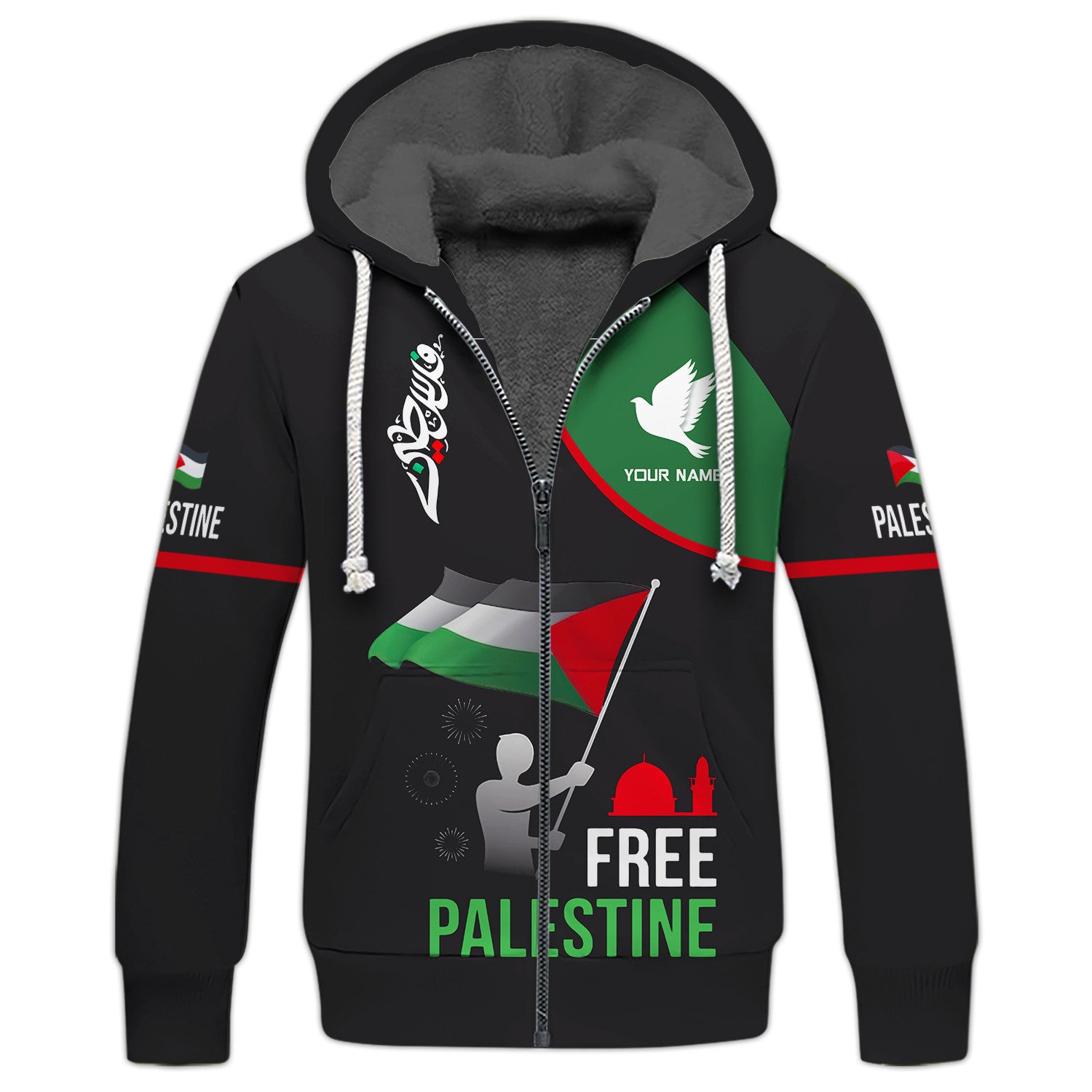 Custom Name Palestine 3D Shirt Personalized Gift For Palestine Lovers