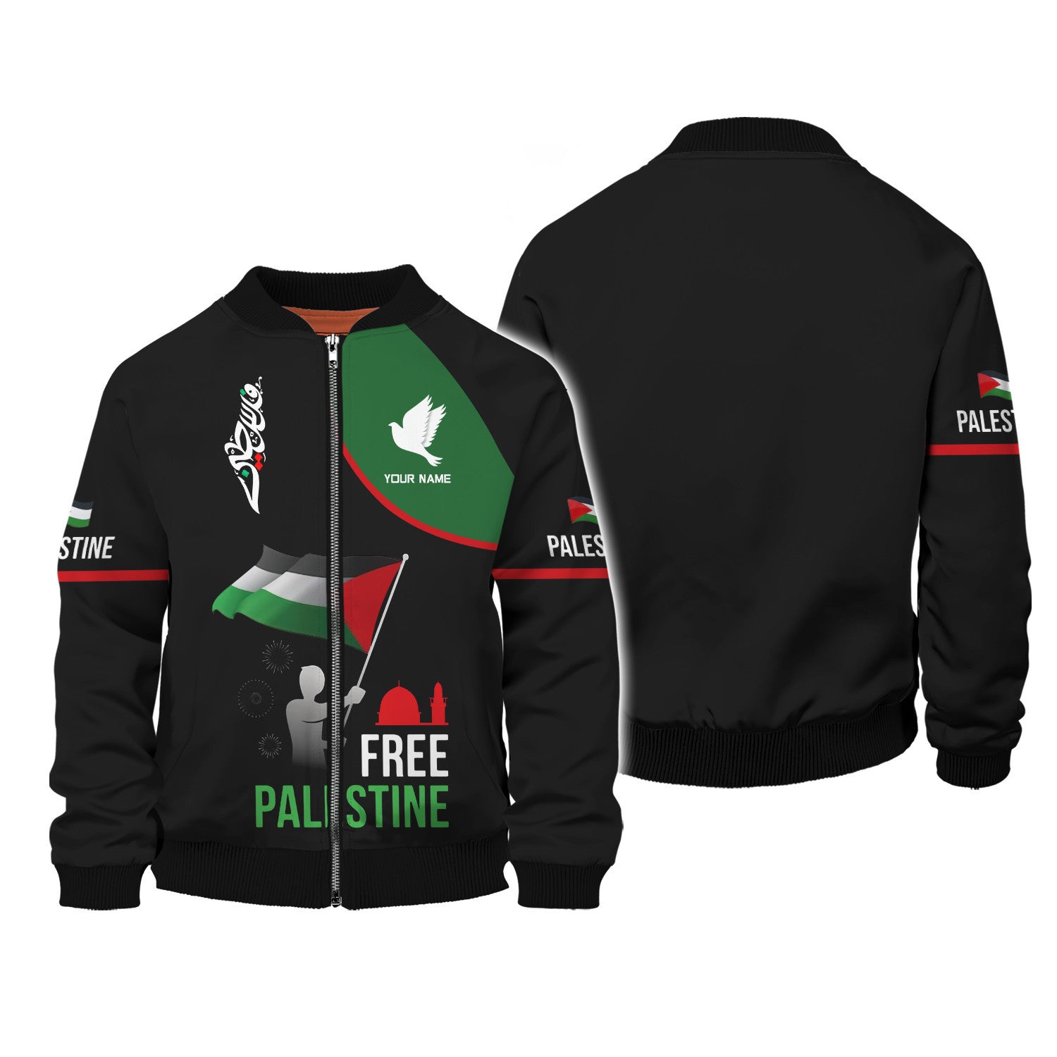 Custom Name Palestine 3D Shirt Personalized Gift For Palestine Lovers