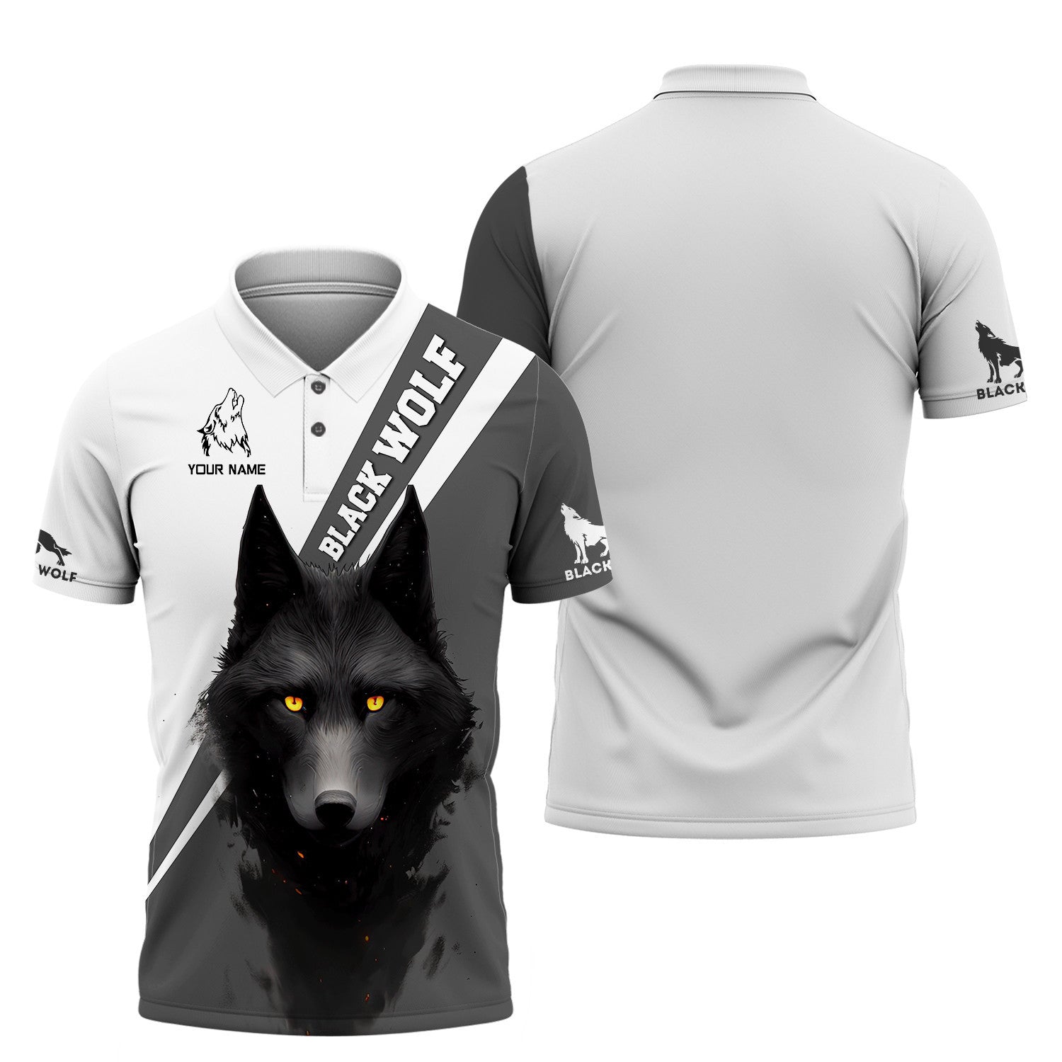 Alpha Wolf Custom Name 3D Shirt Gift For Wolf Lovers