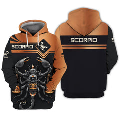 Scorpion Custom Name 3D Shirt Personalized Gift For Scorpio Lovers