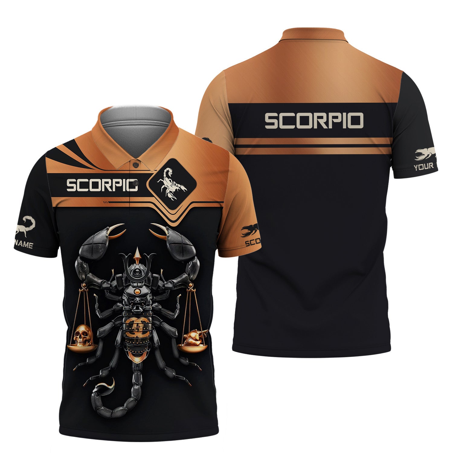 Scorpion Custom Name 3D Shirt Personalized Gift For Scorpio Lovers