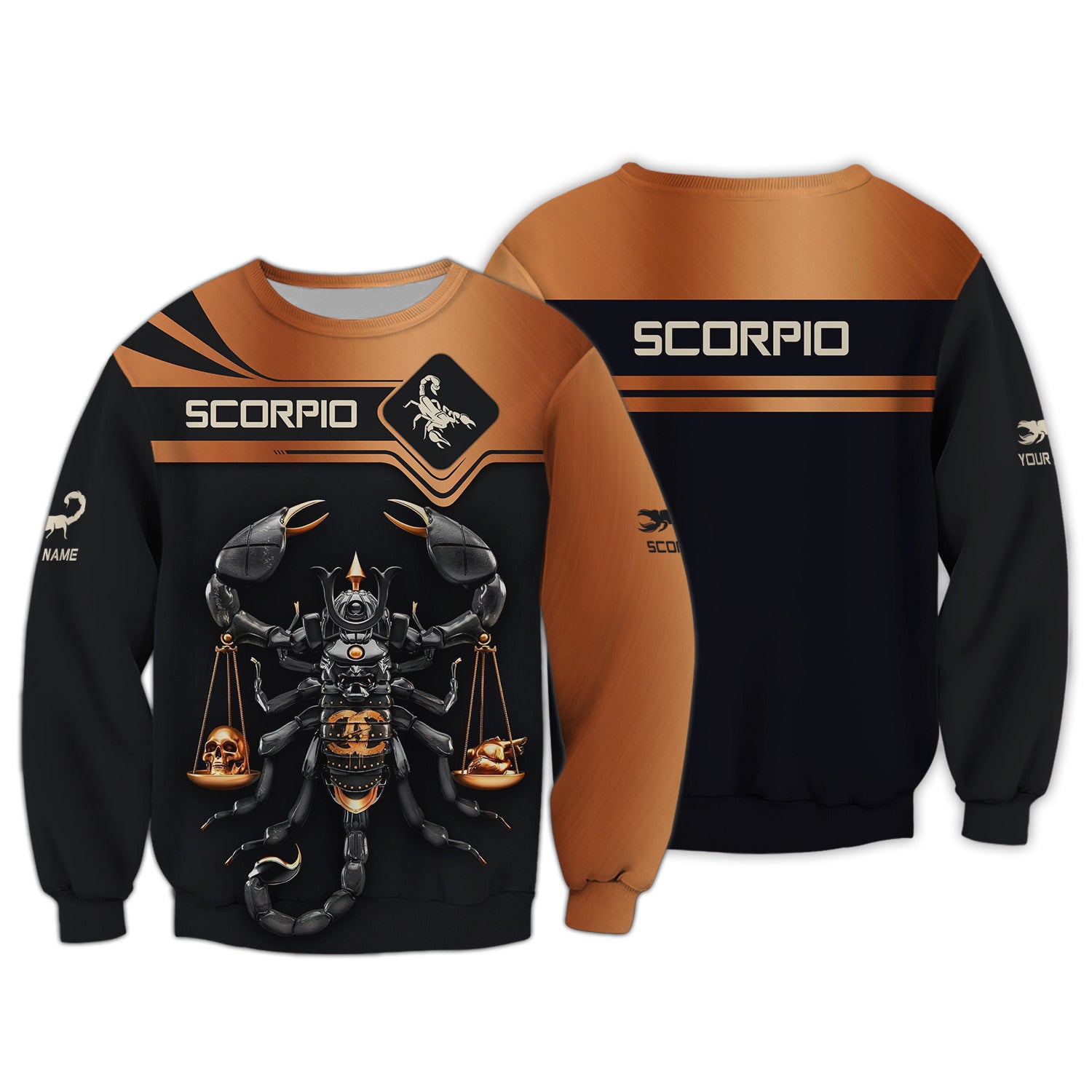 Scorpion Custom Name 3D Shirt Personalized Gift For Scorpio Lovers