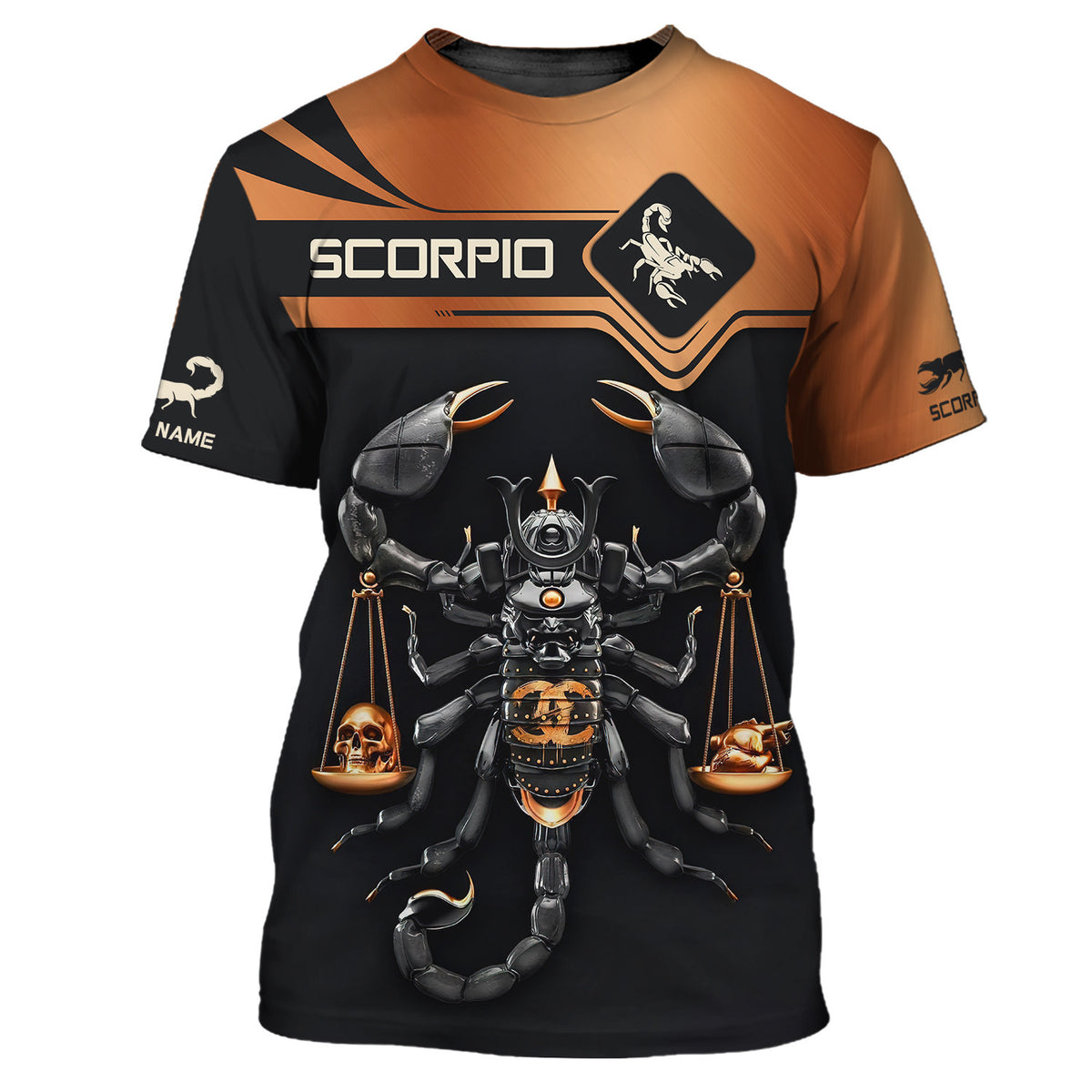 Scorpion Custom Name 3D Shirt Personalized Gift For Scorpio Lovers