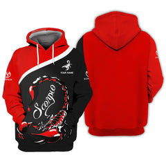 Custom Name Scorpio 3D Zipper Hoodie Personalized Gift For Men And Woman